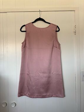 pink oversized h&m dress